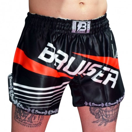 Pantaloncino thai kickboxing in satin bruiser super hero PAN-3706