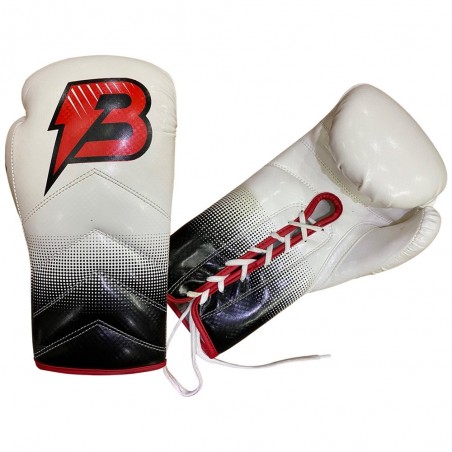 Guantoni in pelle sintetica bruiser thunder white GU-385