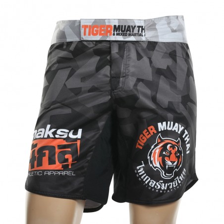 Pantaloncino mma tiger new edition grigio e nero PAN-3711